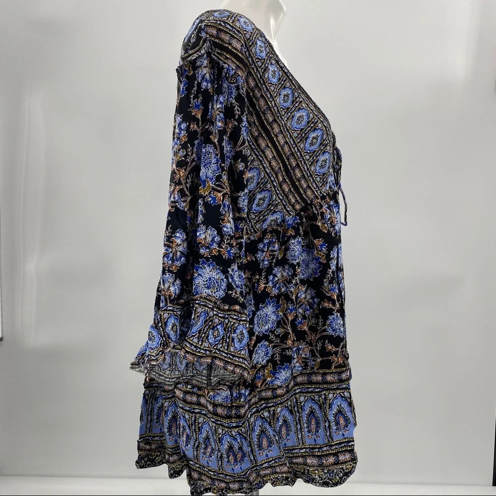 Free People NWT Moonlight Dance Printed Tunic Mini Dress Printed Size Medium New - Picture 5 of 8